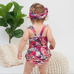“Rose before Bros” Ruffle Butt Romper